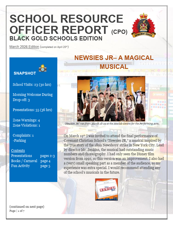 SRO Newsletter March