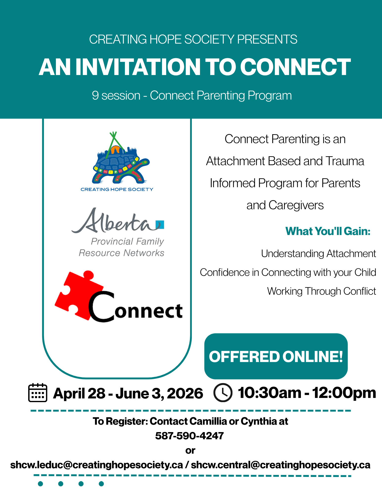 Connect Parenting Virtual April 28 June 3